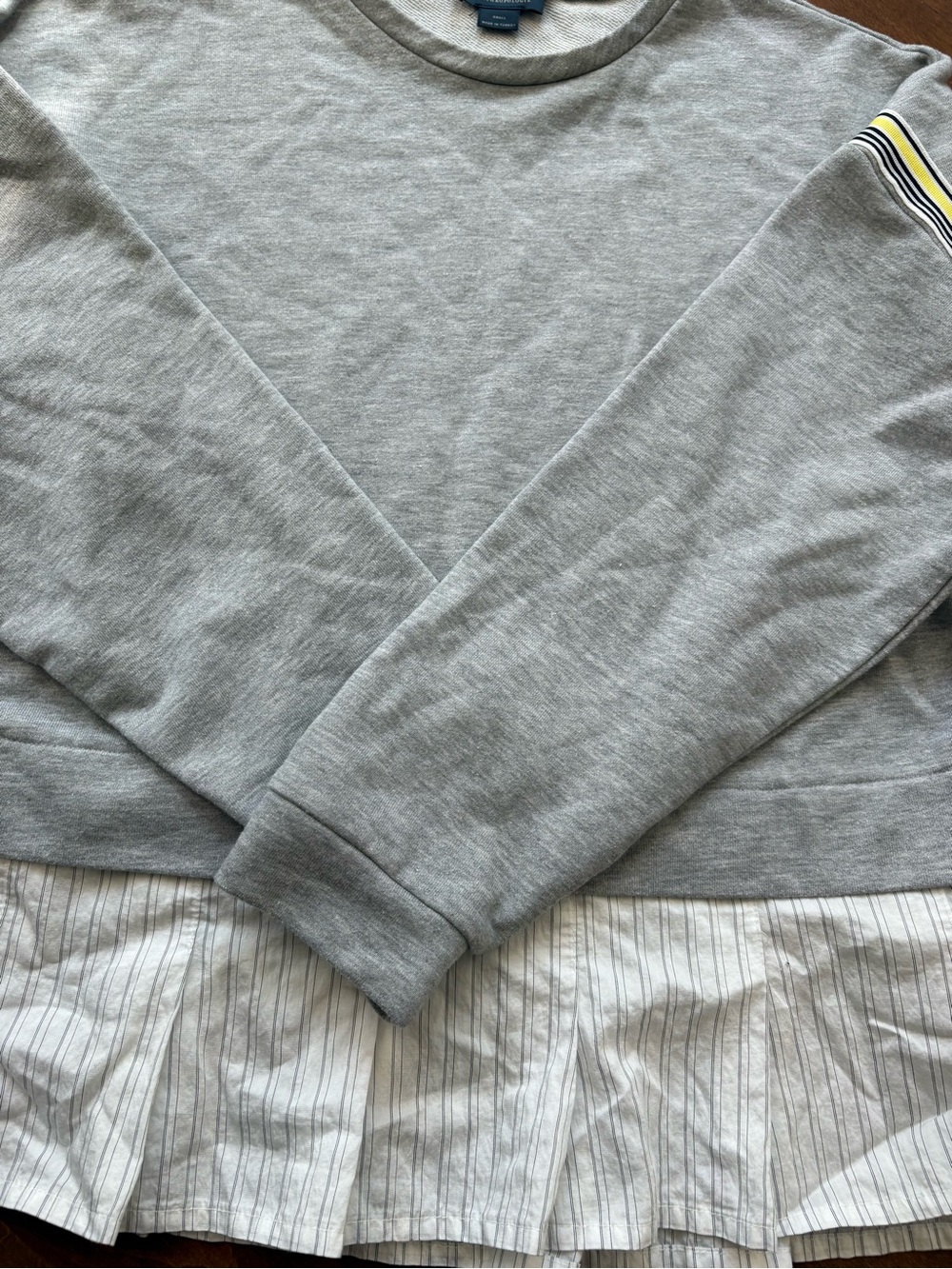 Anthropology Maeve Stripe Tape Twofer Blouse S - Picture 5 of 5